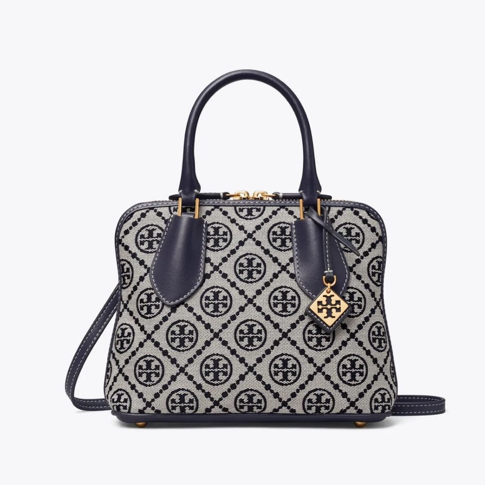 Tory Burch MINI T MONOGRAM JACQUARD SWING SATCHEL NWT